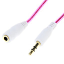 Cable dextension audio 3.5mm male femelle de 1.0m rose Cable dextension audio 3.5mm male femelle de 1.0m rose