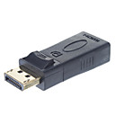 port daffichage DP male vers HDMI femelle adaptateur USB avec audio Noir