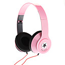 Motif K-10 Star stereo 35 mm reglable ecouteurs pour MP3  4 telephone portable PC rose