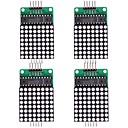 Module de controle MCU Module Matrice MAX7219 LED Red Dot - vert  blanc 4 PCS
