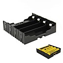 4-Slot Titulaire DIY 18650 de la batterie Avec Pins - Noir