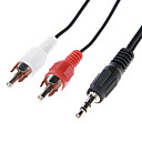 3.5mm male 2 RCA male Cable 11 m