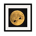 Vous et moi dans la lune Reproduction Paysage Framed Canvas