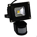 LED 10W Motion Sensor Projecteur Noir Shell aluminium 220V