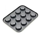 12 Coupes ronde Muffin Pan L 26cm x 20.5cm W x H 2cm non colle couche