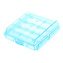 AA  support de caisse de batterie de protection AAA Light Blue