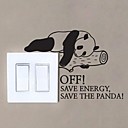 Animaux Panda commutateur Wall Sticker Autocollants