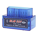 Lson ELM327C Super Mini Bluetooth V1.5 OBD-II Car Auto Diagnostic Scanner Tool - Bleu