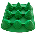 Arbre de Noel en forme de  gateau en silicone Decoration cuisson outil