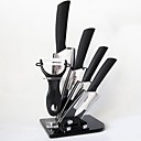 6 Pieces couteau en ceramique Set avec support de couteau 3    4    5    6   Couteau et Peeler avec support acrylique