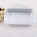 Aluminium Grand Szie Rectangle Gateau ustensiles de cuisson de  Set de 1 piece 13x7x3.7cm