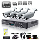 Systeme de camera 4CH HDMI 960H reseau DVR 700TVL Outdoor Jour  Nuit Liview