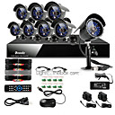 Zmodo 8 CH DVR CCTV Outdoor Accueil Systeme de surveillance de camera de securite 600TVL