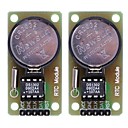 DS1302 horloge temps reel Module avec CR2032 pile bouton - Noir  Vert 2PCS