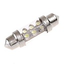 36mm 6 LED blanche dinterieur de voiture de feston de dome de lumiere de lecture doule de le