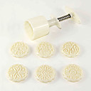 Cercle Mooncake Mold Set de 7