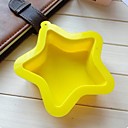 Pentacle Forme etoilee Gateau de cuisson  Materiau Silicone couleur aleatoire