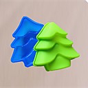 Petit gateau ultra Forme d arbre de Noel ou de bourgeonnement de  Materiau Silicone couleur aleatoire