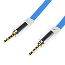 35 mm de nouilles de style Jack Audio Connection cable bleu 1.0m