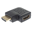 HDMI male vers femelle angle droit Degre adaptateur 90 Noir