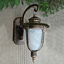 Outdoor Wall Light une lumiere Peinture sur verre aluminium classique