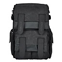 CADEN Camera Bag antivol impermeable en toile Sac dos pour Canon Nikon Sony EOS 60D 7D 1100D - suie noire