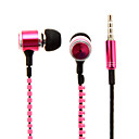 Style Zipper 35 mm Universal In-Ear Modele ecouteurs avec microphone pour iPhone et autres telephones cellulaires