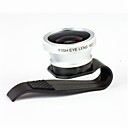 3-en-un 180 ° Fisheye Lens Clip pour telephone portable