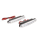 2PCS 8 SMD LED Super Bright blanc DRL voitures Feux de Jour