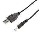 Cable de recharge USB DC 3.5mm  Jack DC3.5 cable noir 0.6M