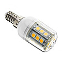 E14 3W 350LM 27x5050SMD 3000-3500K chaud ampoule LED lumiere blanche AC 110-130V