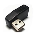 Informations sur le type USB2.0 A male vers USB type A femelle M  F Gauche Angle Adaptateur coupleur Joiner 2.0