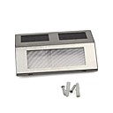 Gendarmerie Blanc 2 LED Solaire Escalier Lumiere Voie etape Applique en acier inoxydable Escaliers