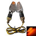 Fleche clignotants LED Dual Sport Moto Dirt Bike Light clignotant - Argent 2PCS