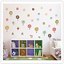 Litiere PVC BirdsMushroom Stickers muraux Stickers muraux