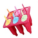 6 Coupes Forme generale Popcicle Mampoules Plateau Safe Food Materiau PP campouleur aleatoire