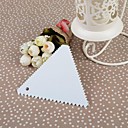 Plastic Triangle beurre Scraper Avec dents de scie 10x10x0.2cm