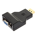 Displayport male femelle adaptateur VGA en plaque or