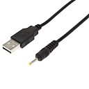 cable de charge USB DC 2.5mm plug  Jack noir 1M