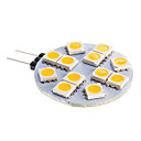 G4 6W 12x5050SMD 2800-3500K chauffent de ampoule blanche Spot LED  CC 12 