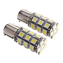 2PCS BAY15D 1156 27 SMD 5050 Tail LED extra Turn Signal de lumiere blanche 12V