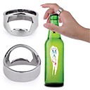 Acier inoxydable Style bague de vin de biere decapsuleur  20mm de diametre  - Argent