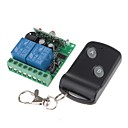 AFSC04 DC 12V 2 canaux Wireless code apprentissage Puissance Switch Remote  telecommande
