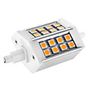 Dimmable R7S 5W 24x5050SMD 300LM 2800-3000K chaud ampoule LED lumiere blanche AC 220-240V