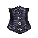 Wild Girl noir en cuir PU Punk Lolita Corset