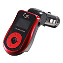 ecran LCD Bouton rouge voiture mp3 emetteur FM