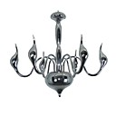 Swan design Lustre 6 Light moderne Chrome Electricplating