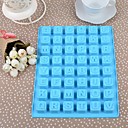 Silicone anglais Lettres gateau au chocolat de glace Mampoule 24x18.3x1.5cm  campouleur aleatoire 