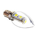 E12 1W 7x5050SMD 60-70LM 6000-6500K Blanc froid Bougie LED ampoule  220V 