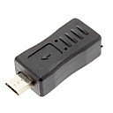 B-344 Mini USB Convertir adaptateur Micro USB Noir